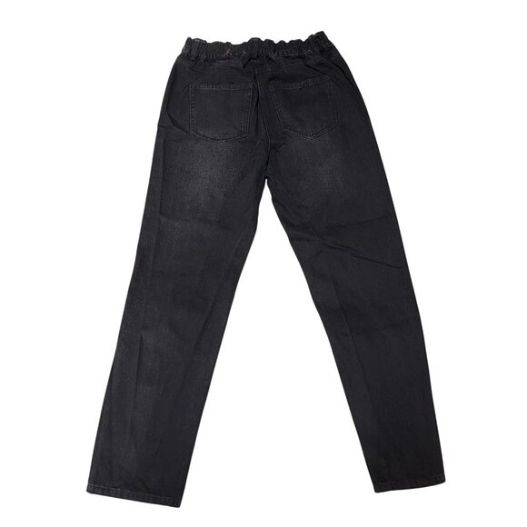 GeeGee Womens  S Black Rhinestone Studded Stretch Waist Denim Pants Jeans NWT - Picture 2 of 13